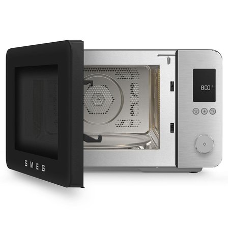 Smeg Retro Solo Kombi Mikrodalga Fırın Mat Siyah