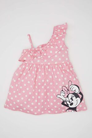 DeFacto Kız Bebek Disney Mickey & Minnie Askılı Elbise C5475A524SMPN167