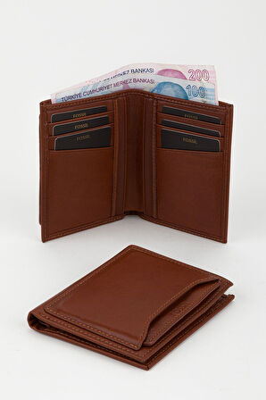 Kutulu Hakiki Deri Ekstra Kartlıklı Siyah Erkek El Portföyü Kartlık Cüzdan