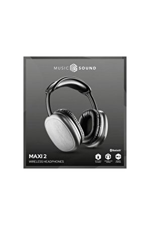 Music Sound 2 Maxi Bluetooth Kulak Üstü Kulaklık Siyah