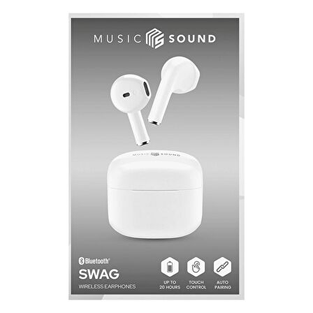 CELLULARLINE Music Sound Swag TWS Bluetooth Kulak İçi Kulaklık Beyaz