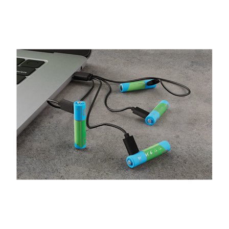 CELLULARLINE PowerCubes USB-C 480 mAh AAA Pil 4'lü
