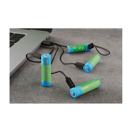 CELLULARLINE PowerCubes USB-C 1900 mAh AA Pil 4'lü