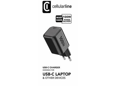CELLULARLINE 100W Laptop Şarj Adaptörü Siyah