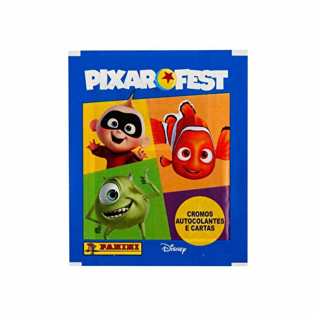 Disney Pixar Fest Çıkartma Kartları Sticker Seti 1 Kutu (24 Paket=96 Sticker+24Kart)