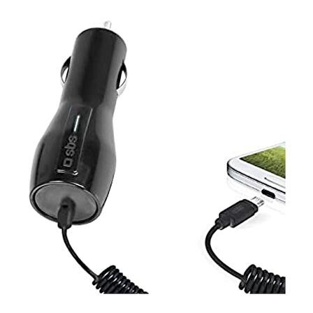 SBS 98977 TEKIOT31Micro1A Araç Şarj Cihazı + 1 Mt Mikro USB + 1000 Ma Şarj Aleti Siyah Şarj Kiti