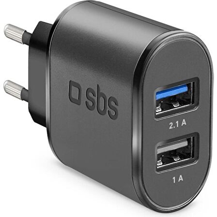 Sbs 2xusb-A Hızlı Seyahat Şarj Cihazı-Siyah