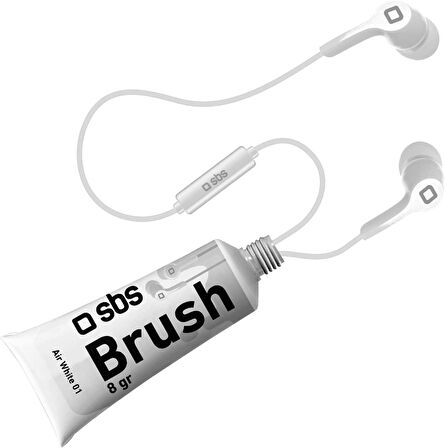 Sbs 61244 Teearpaıntw Brush 3,5 Mm Jack'Lı Mikrofonlu Kulaklık Beyaz