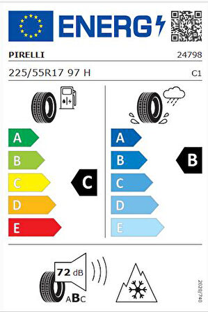 Pirelli 225/55 R17 97H r-f Winter SottoZero3* (MOE) Oto Kış Lastiği (Üretim:2024)