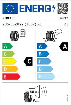 Pirelli 285/35 ZR22 (106Y) XL P Zero (N0) Oto Yaz Lastiği (Üretim: 2026)