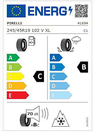 Pirelli 245/45 R19 102V XL Winter SottoZero 3 Elect LM1 Oto Kış Lastiği (Üretim: 2025)