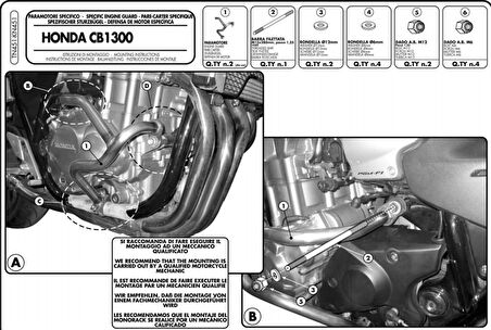 Givi TN451 Honda Cb 1300 - Cb 1300S (03-15) Koruma Demiri