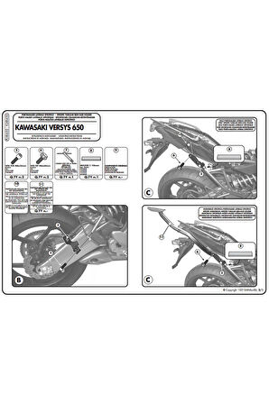 Plxr450kawasakıversys650(10-14)yançantataşıyıcı