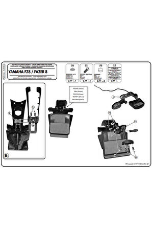 Plxr366 Yamaha Fz8-fazer8 (10-15) Yan Çanta Taşıyıcı