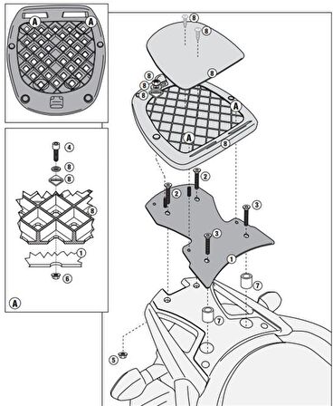 Givi SR3101M SUZUKI DL 650 V-STROM (11-16) Arka Çanta Tasiyici