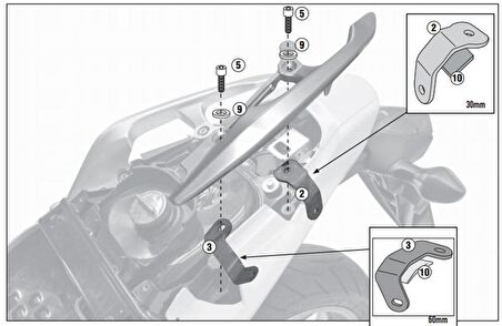 Givi 1109FZ HONDA INTEGRA 700 (12-13) Arka Çanta Tasiyici