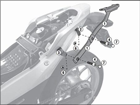 Givi 1109FZ HONDA INTEGRA 700 (12-13) Arka Çanta Tasiyici