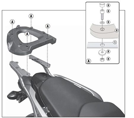 Givi 1109FZ HONDA INTEGRA 700 (12-13) Arka Çanta Tasiyici