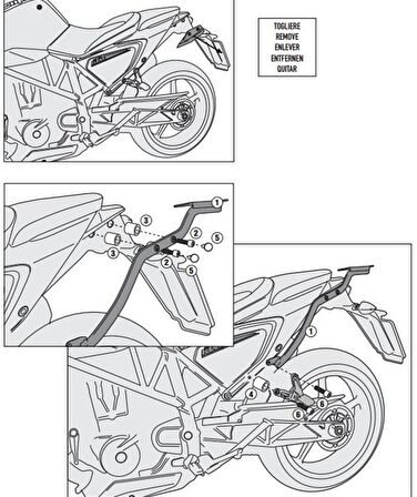 Givi 7702FZ KTM DUKE 690 (12-20) Arka Çanta Tasiyici