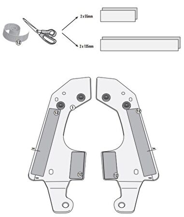 Givi SR5109 BMW F800GT (13-19) - F800R (09-18) - F800ST (06-16) Arka Çanta Tasiyici