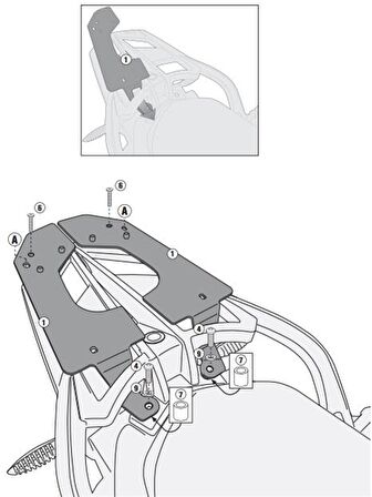 Givi SR5109 BMW F800GT (13-19) - F800R (09-18) - F800ST (06-16) Arka Çanta Tasiyici