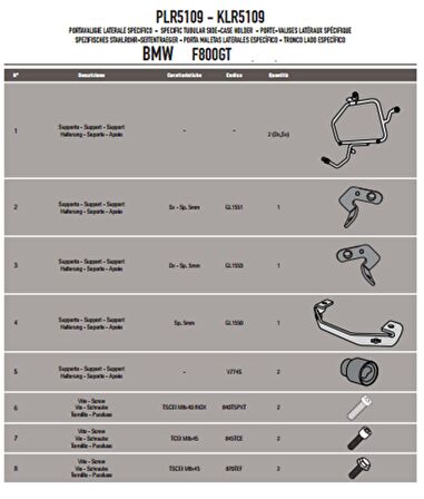 Givi PLR5109 BMW F 800GT (13-17) Yan Çanta Tasiyici