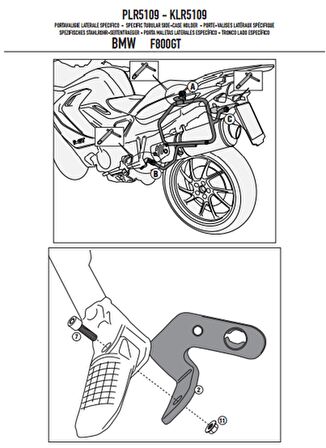 Givi PLR5109 BMW F 800GT (13-17) Yan Çanta Tasiyici