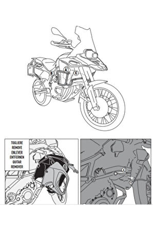 Gıvı Tnh5110ox Bmw F 800 Gs Adventure (13-18) Üst Koruma Demiri
