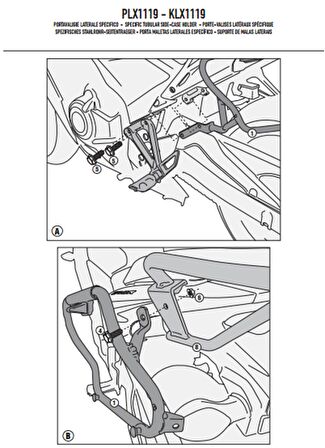 Givi PLX1119 HONDA CB 500F - CBR 500R (13-15) Yan Çanta Tasiyici