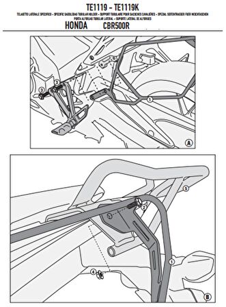 Givi TE1119 Honda Cb 500F - Cbr 500R (13-15) Yan Kumaş Çanta Taşıyıcı