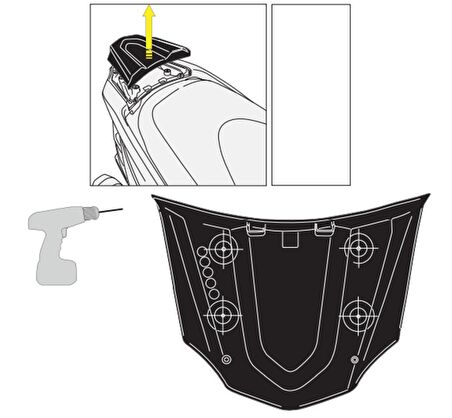 Givi SR4111MM KAWASAKI J300 (14-19) Arka Çanta Tasiyici