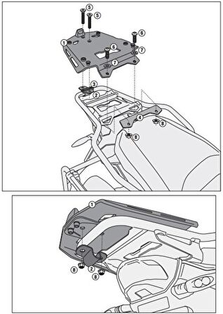 Givi SRA5112 BMW R 1200 GS ADVENTURE (14-18) - R 1250 GS ADVENTURE (19) Arka Çanta Tasiyici