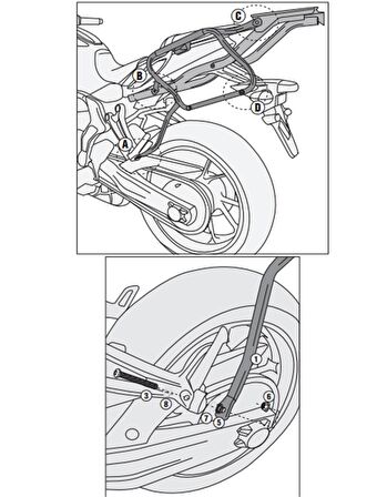 Givi PLX2118 YAMAHA MT-07 (14-17) Yan Çanta Tasiyici