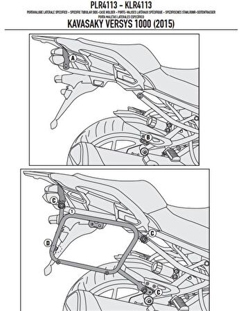 Givi PLR4113 KAWASAKI VERSYS 1000 (15-17) Yan Çanta Tasiyici