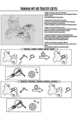 Plr2122 Yamaha Tracer 900 (15-17) (15-17) Yan Çanta Taşıyıcı