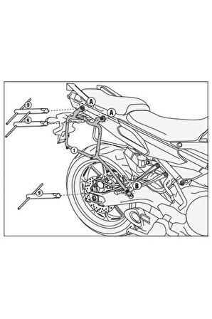Plr2122 Yamaha Tracer 900 (15-17) (15-17) Yan Çanta Taşıyıcı