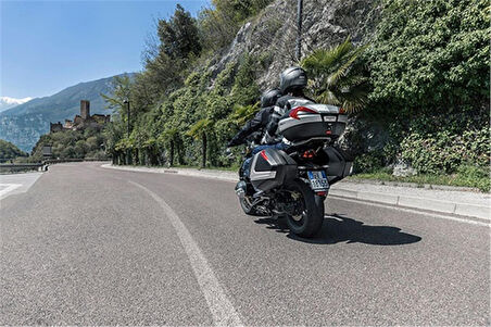 Gıvı Yan Çanta Takımı Siyah-gri Sağ/sol V37n 37lt