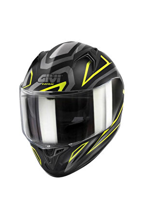50.7 Proton Mat Titanium-Sarı Kask