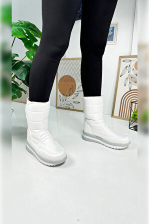 Unisex Kadın - Erkek - Çocuk Kar Botu İçi Kürklü Cırt Cırtlı Kaymaz Taban Ayakkabı 802