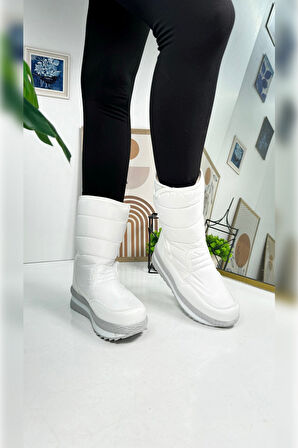 Unisex Kadın - Erkek - Çocuk Kar Botu İçi Kürklü Cırt Cırtlı Kaymaz Taban Ayakkabı 802