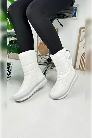 Unisex Kadın - Erkek - Çocuk Kar Botu İçi Kürklü Cırt Cırtlı Kaymaz Taban Ayakkabı 802