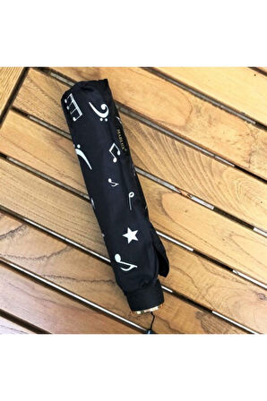 Marlux Melodi Desenli Şemsiye Çanta Boy Manuel Şemsiye