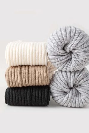 Original Premium Tozluk %100 Akrilik Triko Örgü Leg Warmer Ayak Isıtıcı Bale Paten Çorabı Ekru