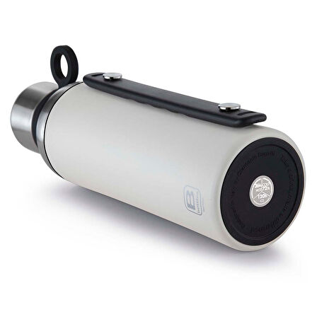 Bugatti Termo Taşıma Kulplu Paslanmaz Çelik Mat Beyaz Termos 1500Ml