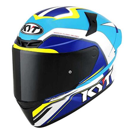 KYT TT-COURSE KASK GRAND PRIX AÇIK MAVİ BEYAZ