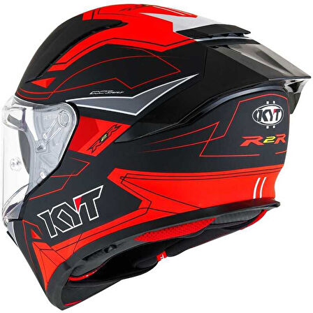 KYT R2R KASK LED MATT SİYAH KIRMIZI