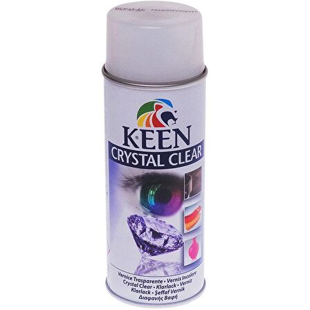 Keen Crystal Clear Şeffaf Vernik 400ml Mat