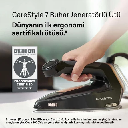 Braun CareStyle 7 Pro IS7286BK Buhar Jeneratörlü Ütü