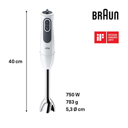 Braun MQ3105WH Multiquick 3 El Blender Seti