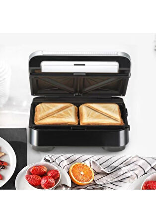 Braun Snack Maker 5 SM5005 Sandviç, Waffle ve Tost Makinesi Silver